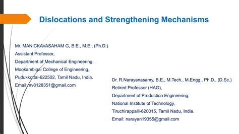 Dislocations And Strengthening Mechanisms Pptx