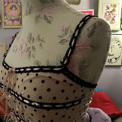 Vintage Sheer Rampage Lingerie Polka Dot Dress Depop