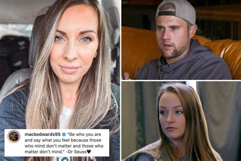 Teen Mom Star Ryan Edwards Wife Mackenzie Shares Message Saying Be