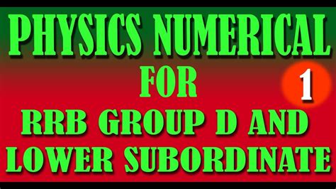 Physics Numerical Physics Numerical In Hindi Youtube