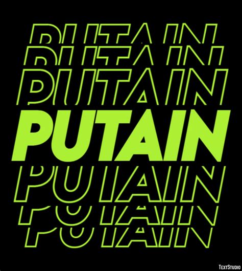 Putain Text Effect and Logo Design Word
