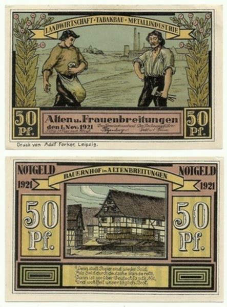 50 Pfennig Sights Series Bauernhof In Altenbreitungen Municipios