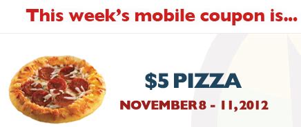 Regal Cinemas: $5 Pizza (Mobile Coupon)