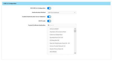 802 1x Configuration