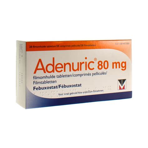 Adenuric Mg Filmomh Tabl X Mg Apotheek Kestens