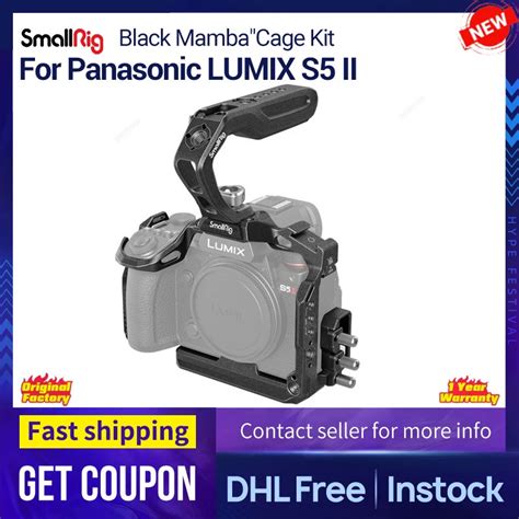 SmallRig Black Mamba Cage Kit สำหรบ Panasonic LUMIX S5 II 4022 4023