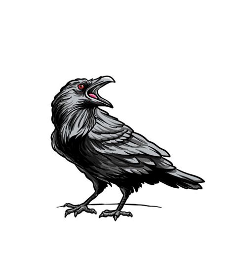 17 Crow Drawing Ideas How To Draw Crow DIYsCraftsy