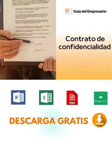 Contrato De Confidencialidad Plantillas Word Pdf【 2024