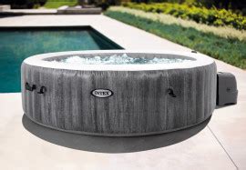 Надувной бассейн джакузи Intex 28442 PureSpa Bubble Massage Greywood ...
