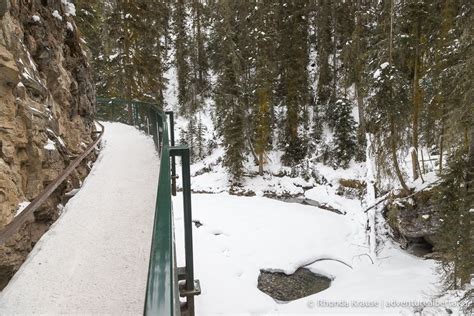 Johnston Canyon Winter Hike Hiking Johnston Canyon In Winter