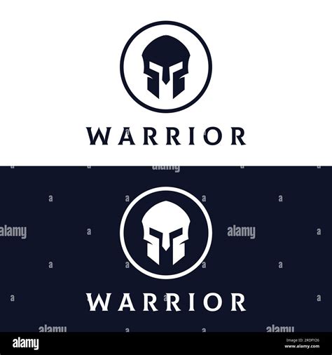 Simple Greek Spartan Warrior Helmet Logo Design With Creative Idea