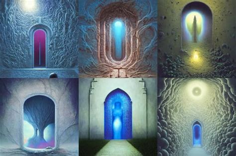 Ethereal Mystery Portal Art By Zdzistaw Beksinski The New Love