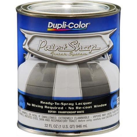 Dupli Color Paint Shop Finish System Base Coat Championship White Oz