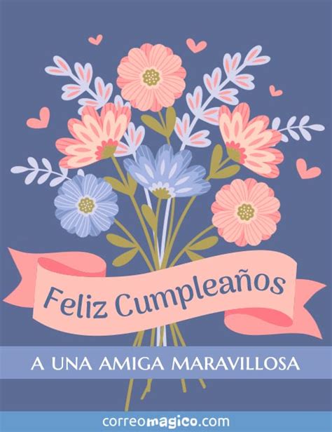 Tarjeta de Cumpleaños para mi Amiga para enviar por Whatsapp