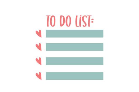 To Do List Template Svg Cut File By Creative Fabrica Crafts · Creative