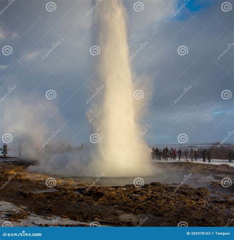 Strokkur Geysir Eruption Stock Image Image Of Concept 202978163