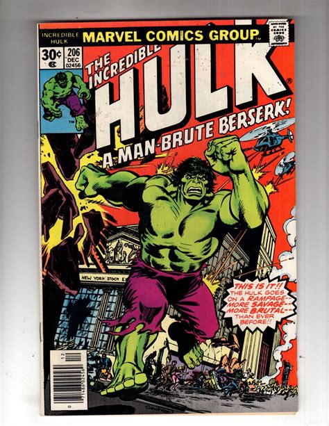 The Incredible Hulk 206 1976 MC 31 Comic Books Bronze Age