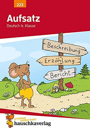 Aufsatz Deutsch 4 Klasse A5 Heft Erlebniserzählung Bildergeschichte