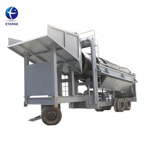 Eterne Alluvial Placer Gold Mining Washing Plant Trommel Scrubber