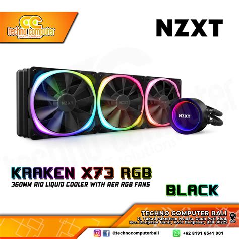 Nzxt Kraken X Rgb Black Cpu Cooler Mm Aio Liquid Cooler With