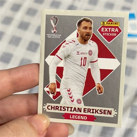 Figurinha Extra Christian Eriksen Rara Na Cor Prata Item Infantil