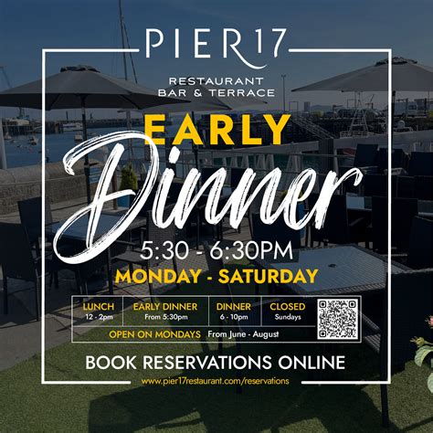 EARLY BOOKINGS NOW AVAILABLE! - PIER 17 Restaurant, Bar & Terrace