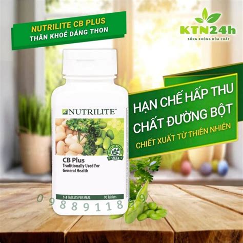 Nutrilite Cb Plus Hạn Chế Hấp Thụ Năng Lượng Từ Tinh Bột Và Chất Béo 90 Viên Lọ