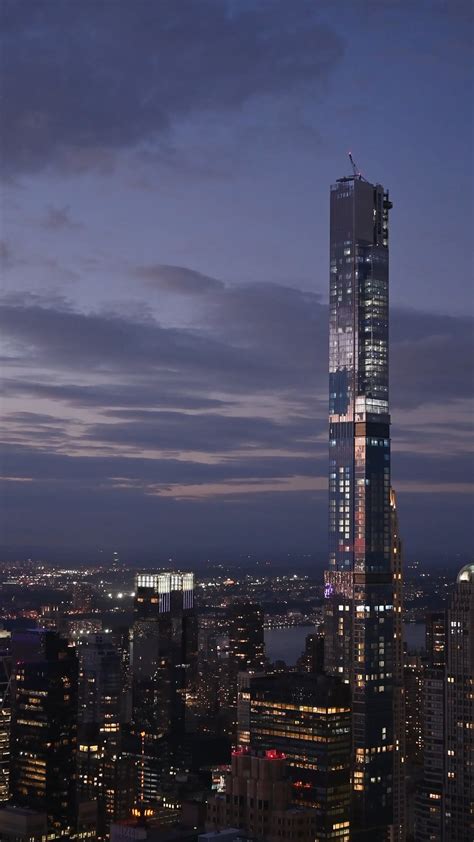 Top View Of A Skyscraper At Night · Free Stock Video