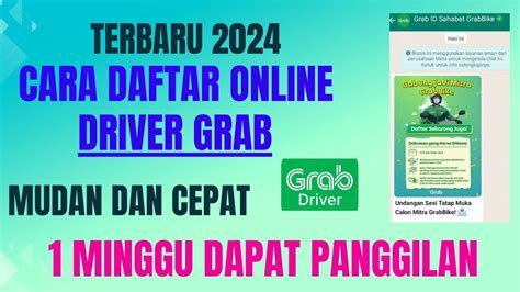 Cara Daftar Grab Online Langsung Aktif Pendaftaran Grab Online