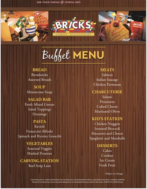 Online Menu of Bricks Family Restaurant Restaurant, Winter Haven, Florida, 33884 - Zmenu