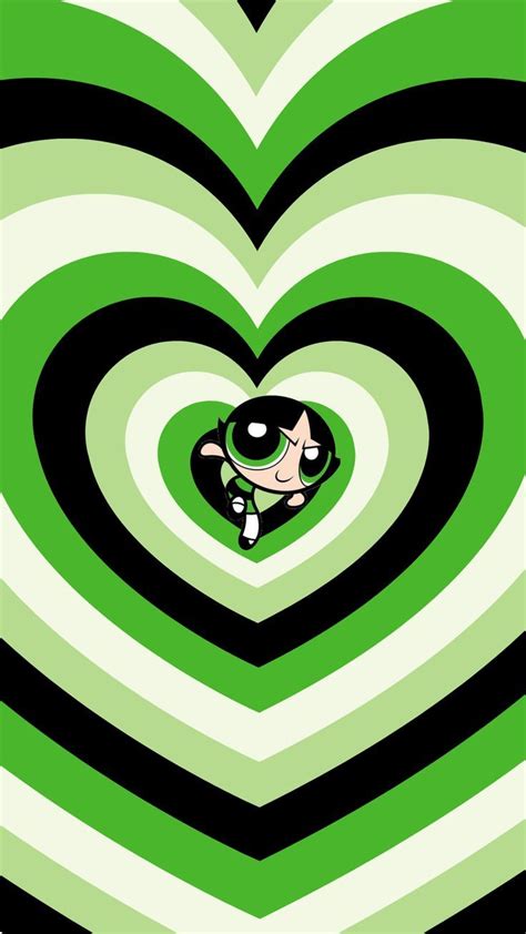 Buttercup Theme Heart Wallpaper Powerpuff Girls