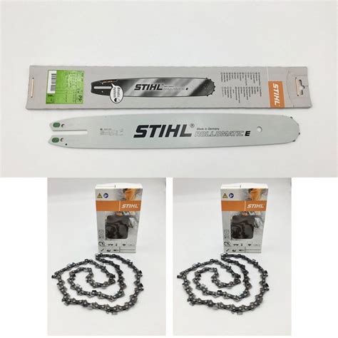 STIHL Führungsschiene Rollomatic E 35cm 3/8"P 30050004809 + 2x Kette, 1 ...