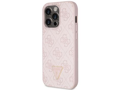 Guess 4G Monogram IPhone 14 Pro Koord Hoesje Roze