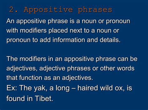 Appositive And Appositive Phrase Ppt