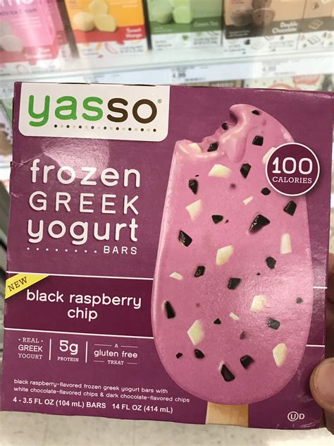 Yasso Frozen Greek Yogurt Black Raspberry Chip Frozen Greek Yogurt Gluten Free Protein