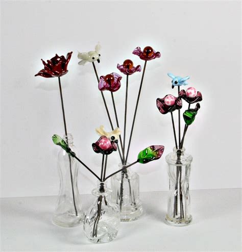 Lampwork Glass Flowers Lampworked Glass Flowers For Displa Flickr