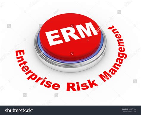 3d Illustration Of Erm Enterprise Risk Management Button 141877126