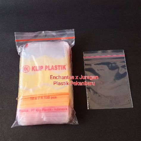 Jual Plastik Klip 7x10 Cm Isi 100 Lembar Pack Bening Dengan Ziplock