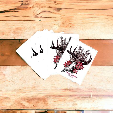 Deer Skull Vinyl Sticker – HandmadeSask