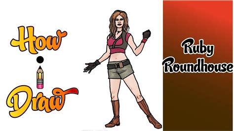 How I Draw Ruby Roundhouse From Jumanji How To Draw Ruby Roundhouse From Jumanji Art