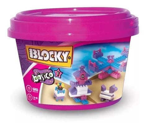 Bloques Blocky Básico 1 Balde 120 Piezas MercadoLibre