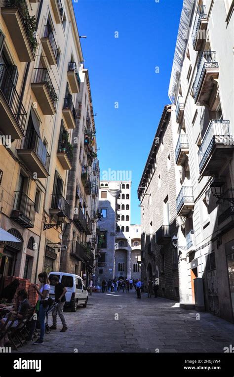 Barcelona city centre Stock Photo - Alamy