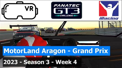 IRacing VR Porsche 911 GT3 992 Motorland Aragon GT3 Fanatec