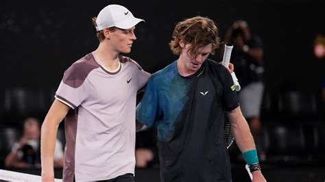 Australian Open 2024 Jannik Sinner Sets Up Novak Djokovic Clash Andrey Rublevs Quarterfinal