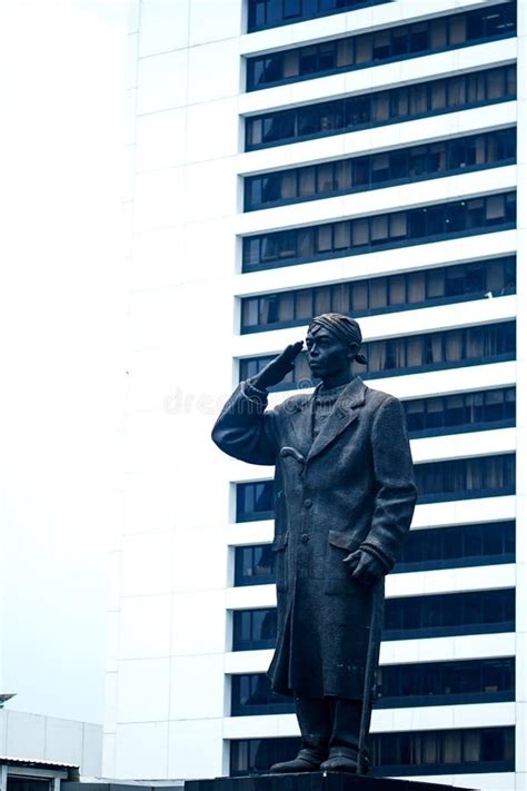 Jakarta Indonesia 20 April 2023 The Statur Of General Sudirman