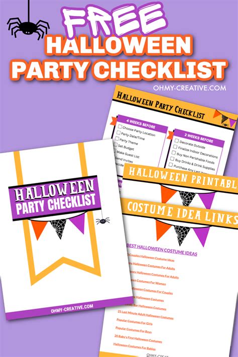 Halloween Party Checklist Free Printable Oh My Creative