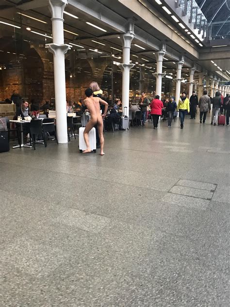 A Naked Man Running Around Kings X Another Day In London R London