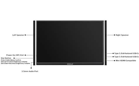 ZEUSLAP P16K 16 Inch Portable Monitor, 2.5K 144Hz 100%sRGB IPS Screen ...
