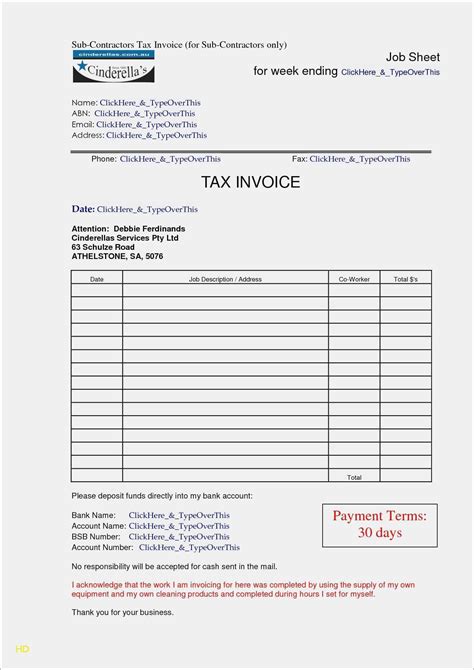 17 Customize Tax Invoice Template Abn Layouts For Tax Invoice Template