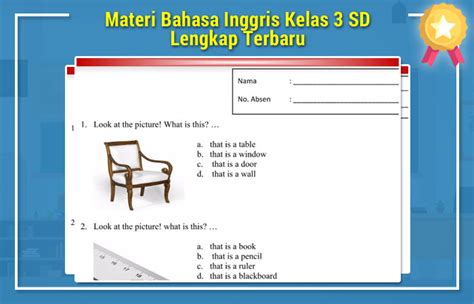 Materi Bahasa Inggris Kelas 3 Sd Lengkap Terbaru